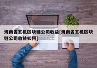 海南省玄机区块链公司收益[海南省玄机区块链公司收益如何]