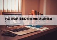 韩国区块链技术公司conun[区块链韩峰]